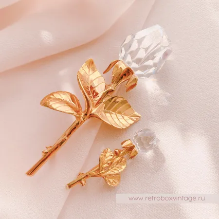 SWAROVSKI Брошь "Хрустальная роза" Коллекция Crystal Memories