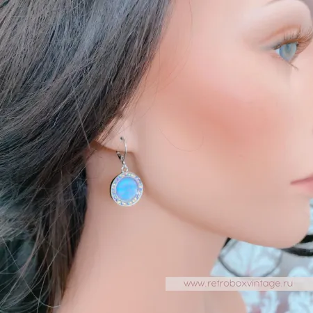 KIRKS FOLLY Кулон на цепочке «Голубая луна»