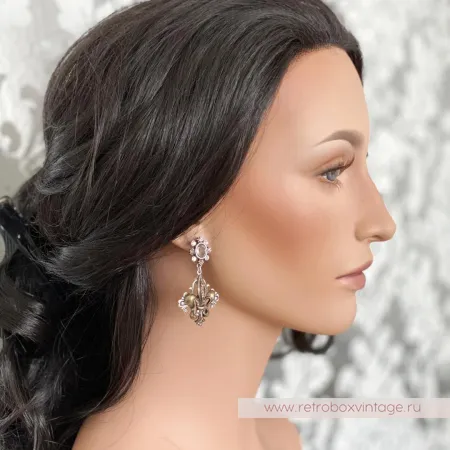 SWEET ROMANCE Серьги «Флер де лис - королевская лилия»