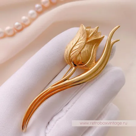 MONET Брошь «Золотой тюльпан»