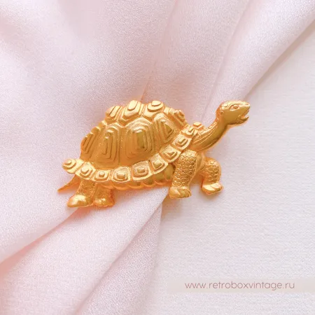 JJ / JONET JEWELRY Брошь "Золотая черепаха"