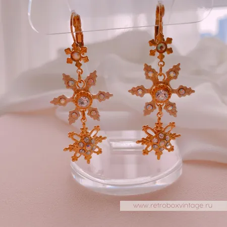 KIRKS FOLLY Брошь и серьги «Метелица»