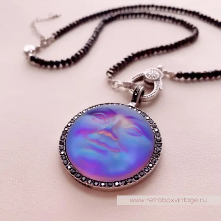 KIRKS FOLLY Ожерелье «Лунная нимфа: хамелеон сине-зеленый»