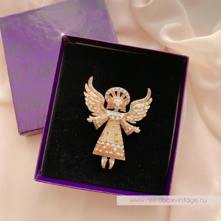 BOB MACKIE Брошь «Мозаичный ангел-хранитель»