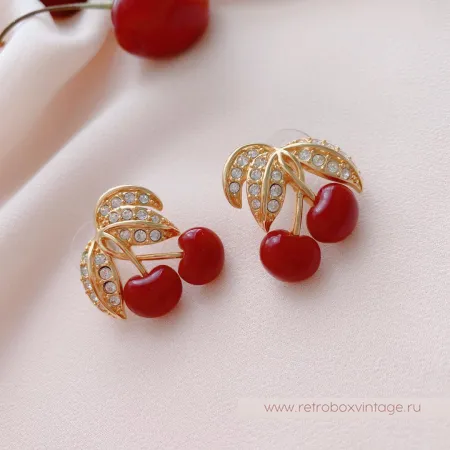 JOAN RIVERS Комплект «Спелая вишня» колье и серьги