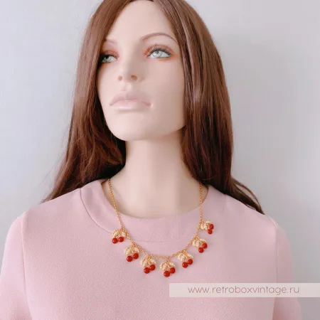 JOAN RIVERS Комплект «Спелая вишня» колье и серьги