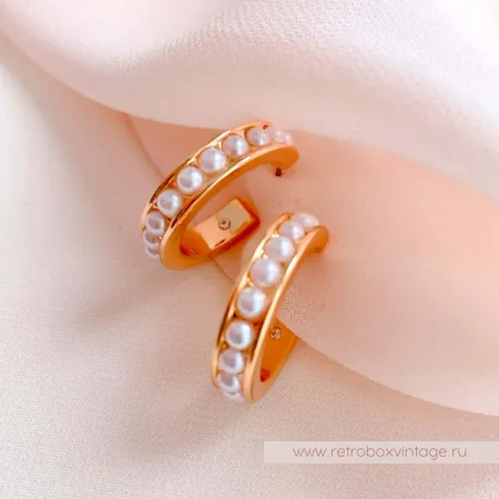 TALBOTS Серьги-конго "Жемчужные кольца"