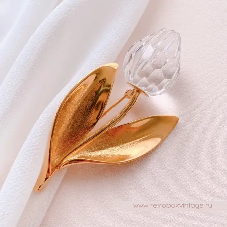 SWAROVSKI Брошь "Хрустальный тюльпан" Коллекция Crystal Memories