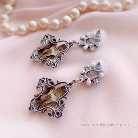 SWEET ROMANCE Серьги «Флер де лис - королевская лилия»