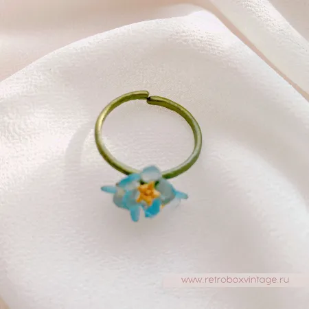 MICHAEL MICHAUD Кольцо "Три голубых незабудки"