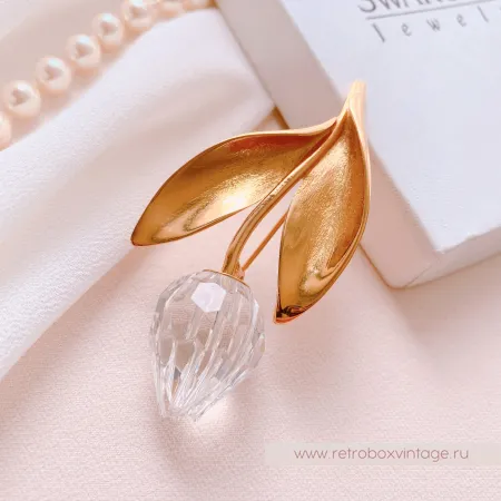 SWAROVSKI Брошь "Хрустальный тюльпан" Коллекция Crystal Memories