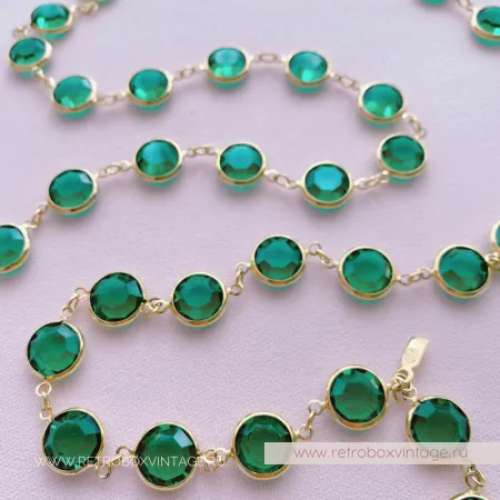 SWAROVSKI Нить безелей «Изумрудная мечта»