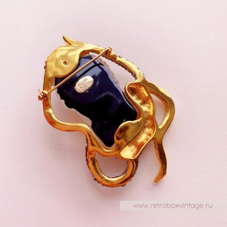 ALEXIS BITTAR Брошь «Медуза камея»