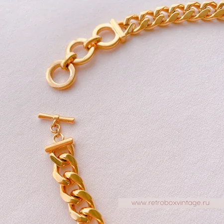 UVELINA Ожерелье-цепь "Золотое сердце"