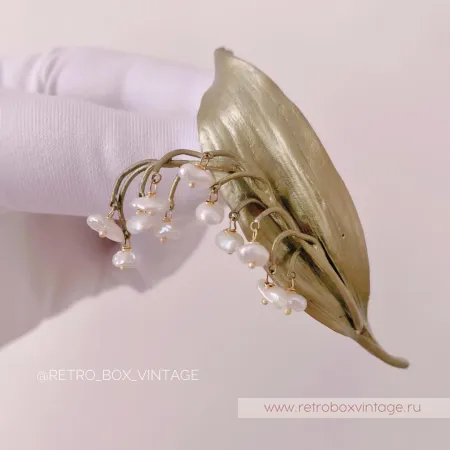 MICHAEL MICHAUD Брошь «Трепещущий майский ландыш»