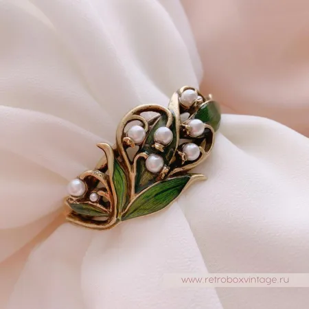 SWEET ROMANCE Браслет-каф «Жемчужные ландыши»