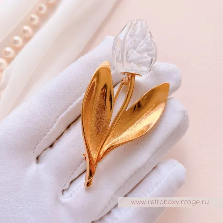 SWAROVSKI Брошь "Хрустальный тюльпан" Коллекция Crystal Memories