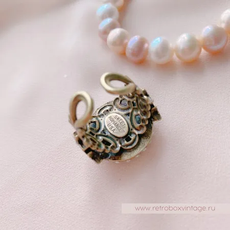 SWEET ROMANCE Кольцо «Лунная соната: бронза»