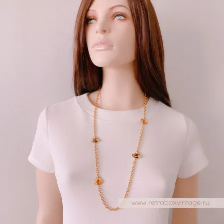 JOAN RIVERS Ожерелье «Сладость меда с пчелками»