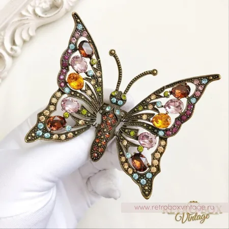 HEIDI DAUS Брошь «Трепещущая бабочка»