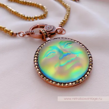 KIRKS FOLLY Кольцо «Лунная нимфа: хамелеон радуга»