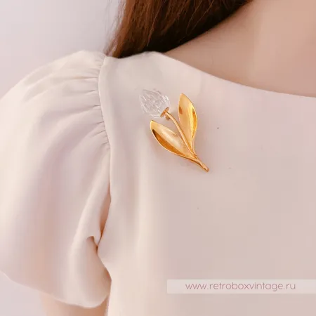 SWAROVSKI Брошь "Хрустальный тюльпан" Коллекция Crystal Memories