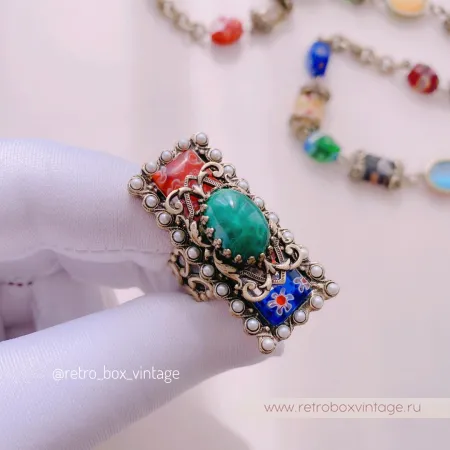 SWEET ROMANCE Кольцо «Цветущий луг: красные»