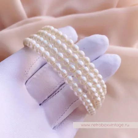 CAROLEE Браслет-спираль "Жемчужная грация"