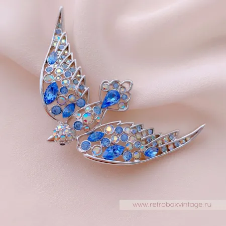 NOLAN MILLER Брошь «Синяя птица мечты»