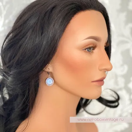 KIRKS FOLLY Кулон на цепочке «Голубая луна»