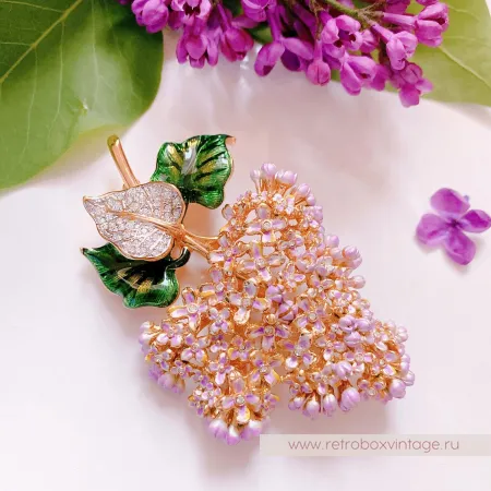 JOAN RIVERS Брошь «Персидская сирень»