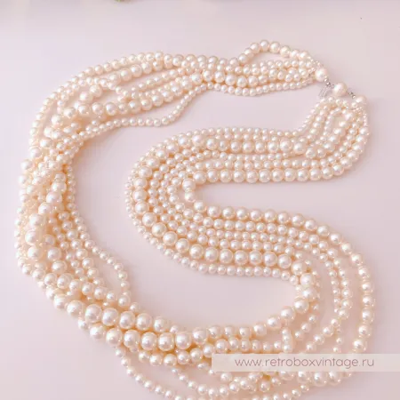 MARVELLA Ожерелье «Жемчужные каскады» шесть нитей