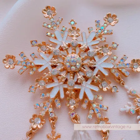 KIRKS FOLLY Брошь и серьги «Метелица»