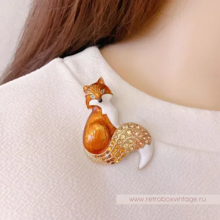 NAPIER Брошь "Рыжая лиса"
