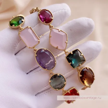 CAROLEE Ожерелье «Морские камушки-самоцветы»