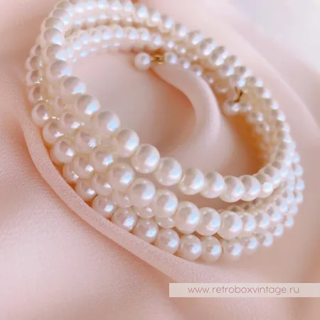 CAROLEE Браслет-спираль "Жемчужная грация"