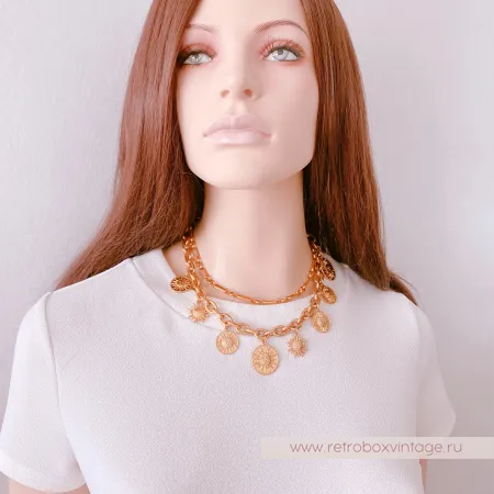 ZARA Комплект цепей "Золотые боги Солнца"