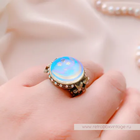 SWEET ROMANCE Кольцо «Лунная соната: бронза»