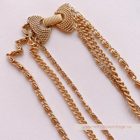 GOLDETTE Ожерелье «Афродита: изумрудная инталия»