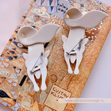 LEA STEIN Брошь «Лиса в стиле климта 2»