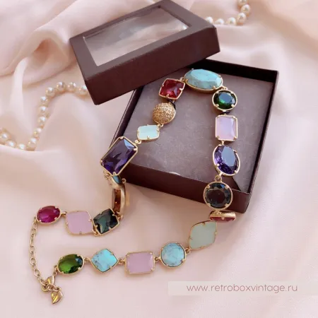 CAROLEE Ожерелье «Морские камушки-самоцветы»