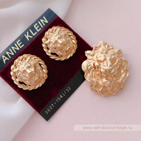 ANNE KLEIN Клип для платка «Король-лев»