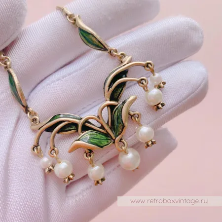 SWEET ROMANCE Колье «Жемчужные ландыши»