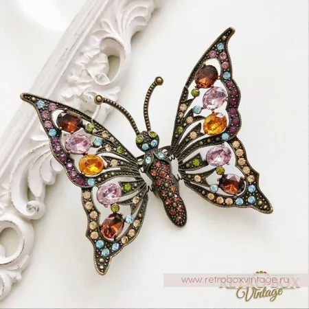 HEIDI DAUS Брошь «Трепещущая бабочка»