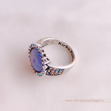 KIRKS FOLLY Кулон на цепочке «Голубая луна»