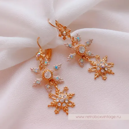 KIRKS FOLLY Брошь и серьги «Метелица»