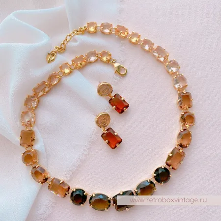 CAROLEE Ожерелье «Кристальная амбра»