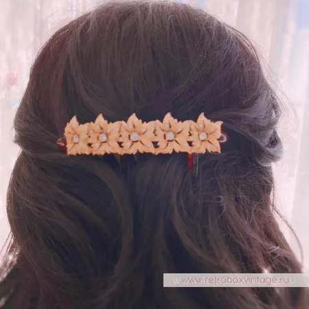 KIRKS FOLLY Гребень для волос «Золотые цветы»