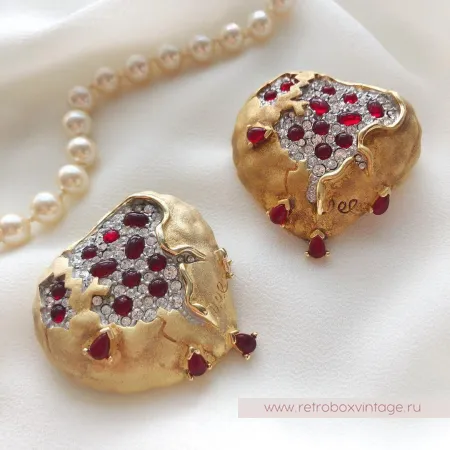 JoiES SALVADOR DALI Брошь «Гранатовое сердце»