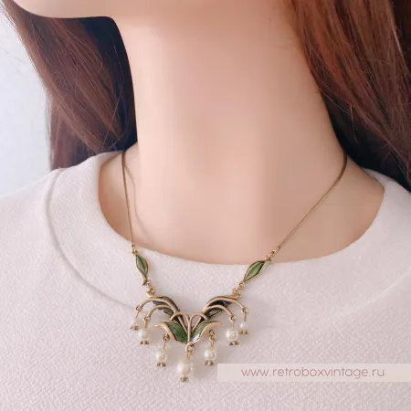 SWEET ROMANCE Колье «Жемчужные ландыши»